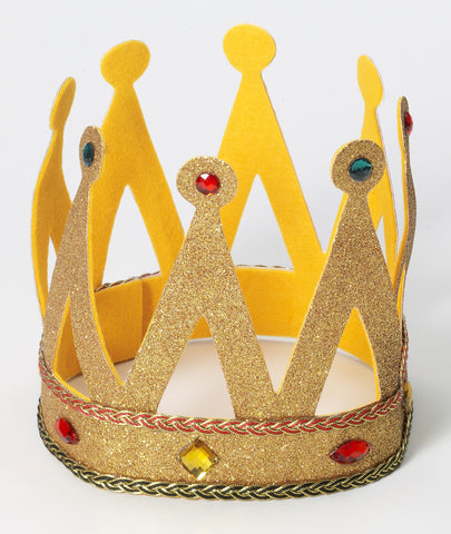 King Crown W/Gold Glitter - Rubies Costumes & Accessories - HalloweenCostumes4U.com - Accessories