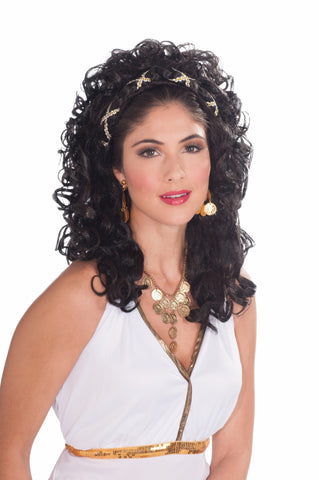 Wig-Roman Goddess-Black - Rubies Costumes & Accessories - HalloweenCostumes4U.com - Accessories