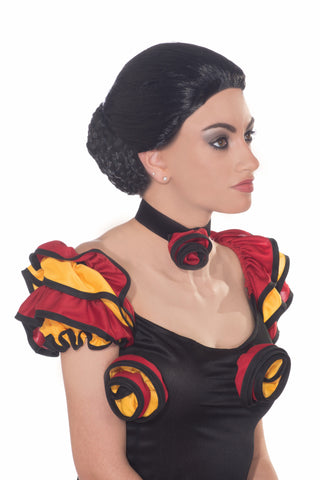 Wig-Spanish Dancer-Black - Rubies Costumes & Accessories - HalloweenCostumes4U.com - Accessories