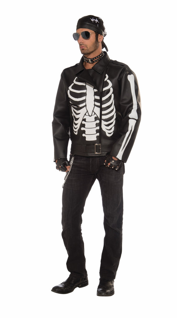 Mens Bad Biker Skeleton Jacket - Rubies Costumes & Accessories - HalloweenCostumes4U.com - Adult Costumes