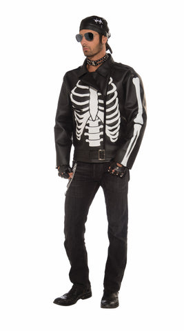 Mens Bad Biker Skeleton Jacket - Rubies Costumes & Accessories - HalloweenCostumes4U.com - Adult Costumes