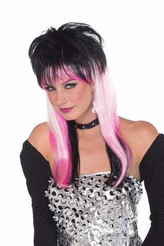 Wig-Ravin-Black/Pnk/Wht - Rubies Costumes & Accessories - HalloweenCostumes4U.com - Accessories