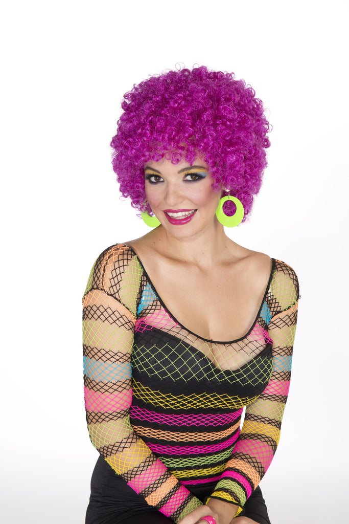 Wig-Afro-Neon Purple - Rubies Costumes & Accessories - HalloweenCostumes4U.com - Accessories