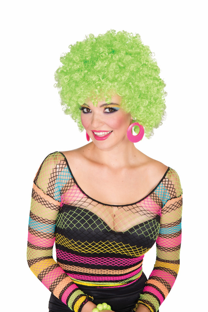 Wig-Afro-Neon Green - Rubies Costumes & Accessories - HalloweenCostumes4U.com - Accessories