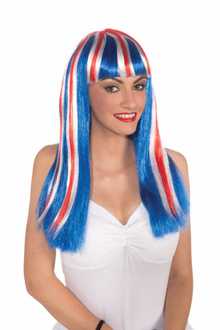 Wig-Long Patriotic - Rubies Costumes & Accessories - HalloweenCostumes4U.com - Accessories