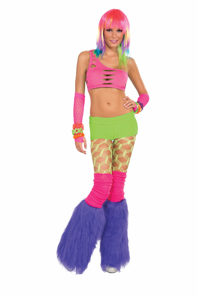 Neon Solid Booty Shorts-Green - Rubies Costumes & Accessories - HalloweenCostumes4U.com - Accessories