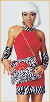 Zebra Pocketbook with Lips - Rubies Costumes & Accessories - HalloweenCostumes4U.com - Accessories