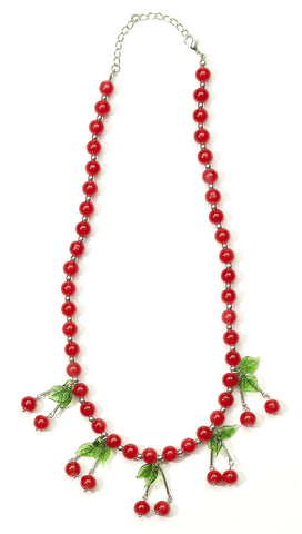 Retro Rock Cherry Necklace - Rubies Costumes & Accessories - HalloweenCostumes4U.com - Accessories
