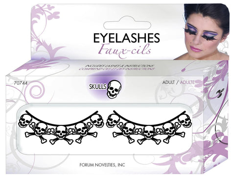 Paper Eyelashes-Skulls - Rubies Costumes & Accessories - HalloweenCostumes4U.com - Accessories