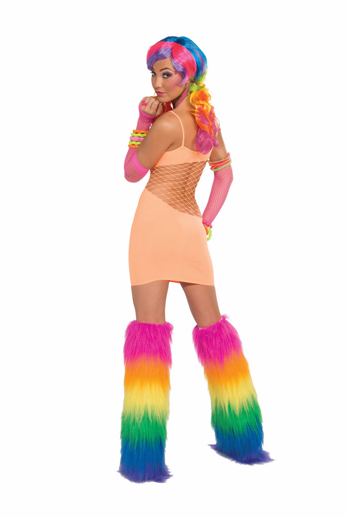 Neon Orange Fishnt Swtheart Dres - Rubies Costumes & Accessories - HalloweenCostumes4U.com - Accessories