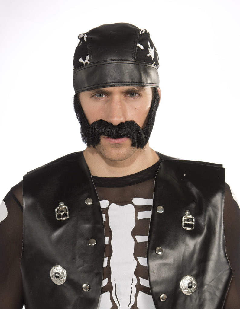 Macho Beard-Black - Rubies Costumes & Accessories - HalloweenCostumes4U.com - Accessories