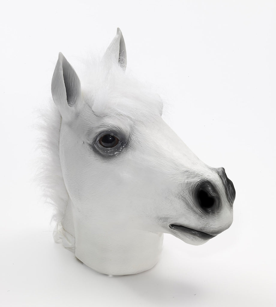 Mask-Deluxe Latex-White-Horse - Rubies Costumes & Accessories - HalloweenCostumes4U.com - Accessories