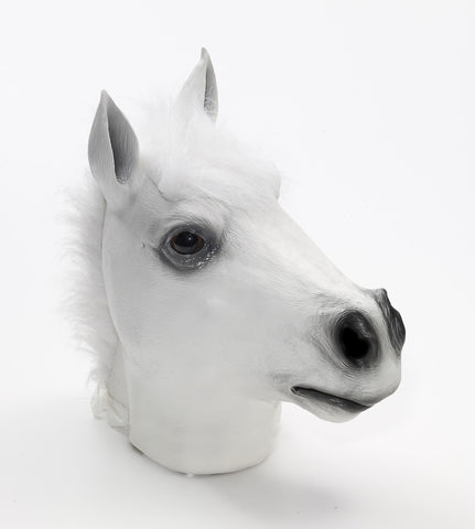 Mask-Deluxe Latex-White-Horse - Rubies Costumes & Accessories - HalloweenCostumes4U.com - Accessories