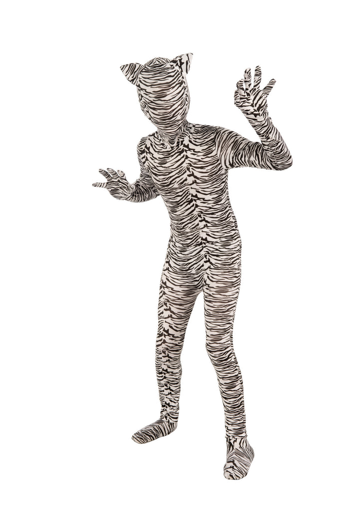 White Tiger Second Skin Suit - Rubies Costumes & Accessories - HalloweenCostumes4U.com - Kids Costumes