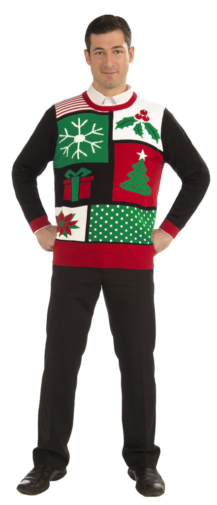 Adults Jolly Holiday Christmas Sweater - Rubies Costumes & Accessories - HalloweenCostumes4U.com - Adult Costumes