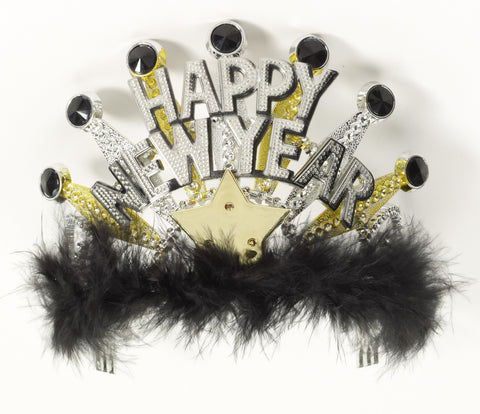 Happy New Year Tiara-Lite Up - Rubies Costumes & Accessories - HalloweenCostumes4U.com - Accessories