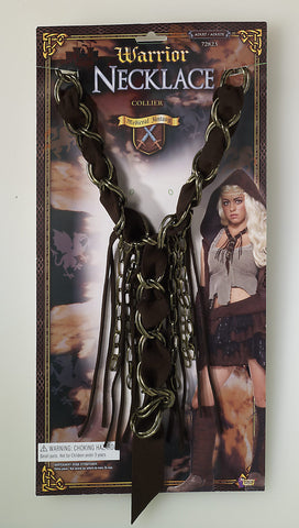 Leather/Chain Warrior Necklace - Rubies Costumes & Accessories - HalloweenCostumes4U.com - Accessories