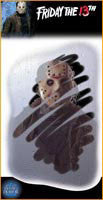 Friday the 13th Jason Voorhees Scary Mirror Decal - Rubies Costumes & Accessories - HalloweenCostumes4U.com - Decorations