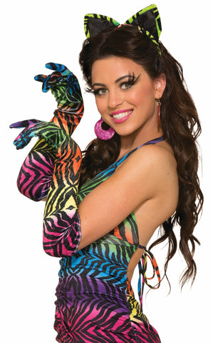 Long Gloves Rainbow Tiger - Rubies Costumes & Accessories - HalloweenCostumes4U.com - Accessories