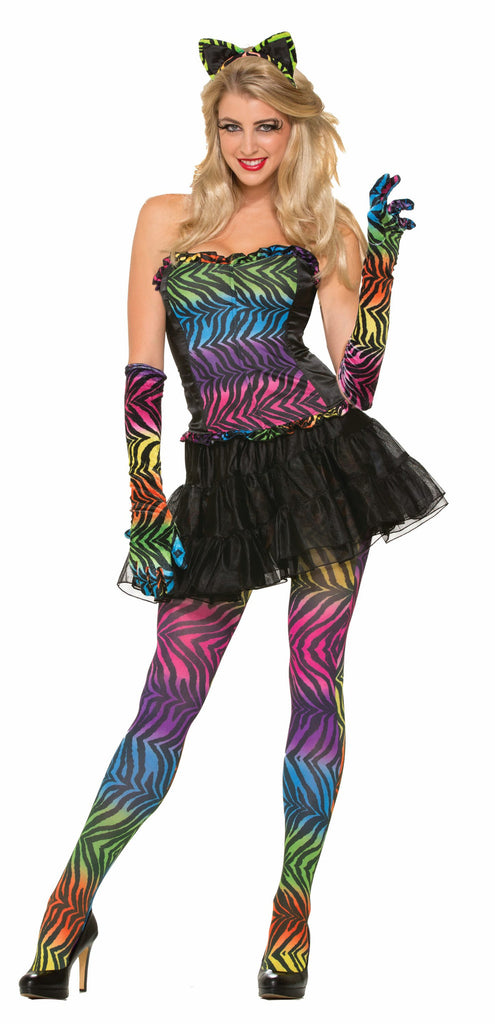 Party Anim.Rnbw Tiger-Pantyhos - Rubies Costumes & Accessories - HalloweenCostumes4U.com - Accessories