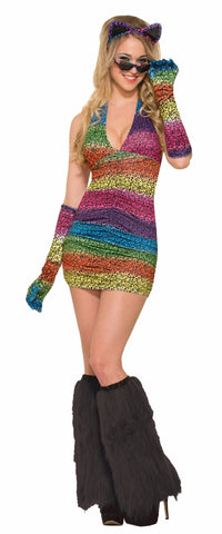 Sexy Halter Dress Rnbw Leopard - Rubies Costumes & Accessories - HalloweenCostumes4U.com - Accessories