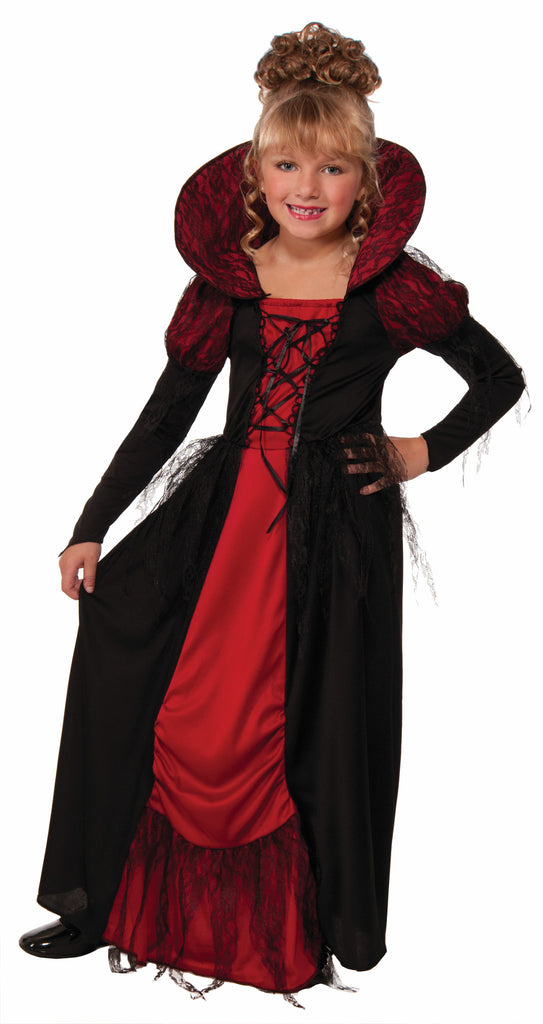 Girls Vampiress Queen Costume - HalloweenCostumes4U.com - Kids Costumes