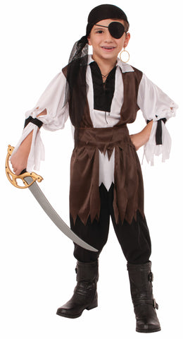 Boys Caribbean Pirate Costume - HalloweenCostumes4U.com - Kids Costumes