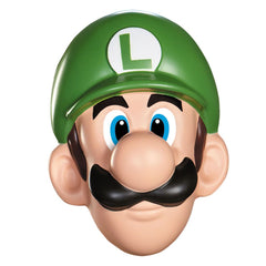 Máscara de disfraz de Luigi de Nintendo para adultos y adolescentes