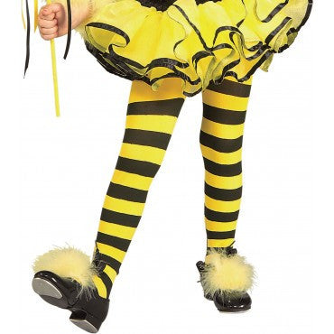 Girls Bumble Bee Tights - HalloweenCostumes4U.com - Accessories