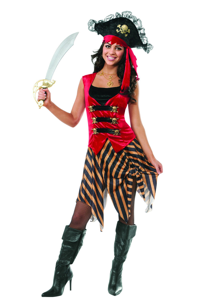Womens Gold Coast Pirate Costume - Rubies Costumes & Accessories - HalloweenCostumes4U.com - Adult Costumes