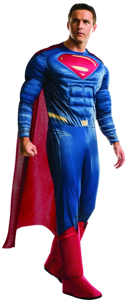 Mens Deluxe Superman Costume - HalloweenCostumes4U.com - Adult Costumes