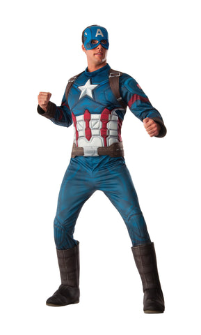Mens Deluxe Captain America Costume - Rubies Costumes & Accessories - HalloweenCostumes4U.com - Adult Costumes