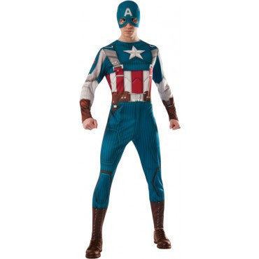 Mens Retro Captain America Costume - Rubies Costumes & Accessories - HalloweenCostumes4U.com - Adult Costumes