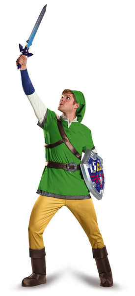 Mens Legend of Zelda Deluxe Link Costume - HalloweenCostumes4U.com - Adult Costumes