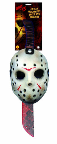 Friday the 13th Jason Voorhees Mask and Machete Set