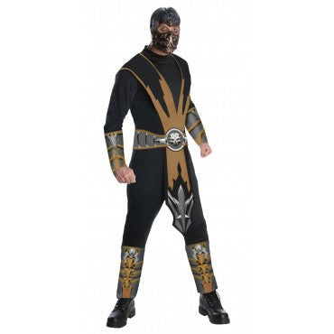 Mens Mortal Kombat Scorpion Costume - HalloweenCostumes4U.com - Adult Costumes