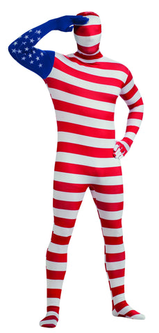 Adults American Flag Skin Suit - Rubies Costumes & Accessories - HalloweenCostumes4U.com - Adult Costumes