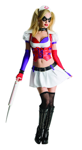 Womens/Teens Batman  Harley Quinn Nurse Arkham City Costume - Rubies Costumes & Accessories - HalloweenCostumes4U.com - Adult Costumes