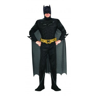 Mens Deluxe Batman Muscle Chest Costume - Rubies Costumes & Accessories - HalloweenCostumes4U.com - Adult Costumes