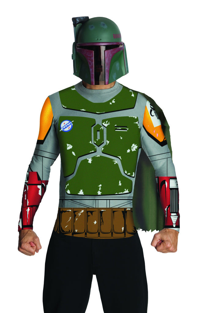 Mens Star Wars Boba Fett Shirt & Mask - Rubies Costumes & Accessories - HalloweenCostumes4U.com - Adult Costumes