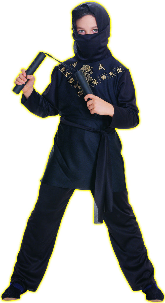 Boys Black Ninja Costume - Rubies Costumes & Accessories - HalloweenCostumes4U.com - Kids Costumes