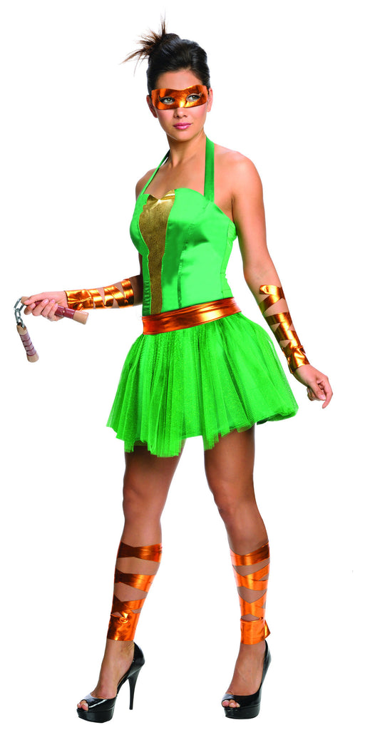Womens/Teens Ninja Turtles Michelangelo Dress - Rubies Costumes & Accessories - HalloweenCostumes4U.com - Adult Costumes