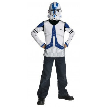 Boys Star Wars Clone Trooper Shirt and Mask - Rubies Costumes & Accessories - HalloweenCostumes4U.com - Kids Costumes