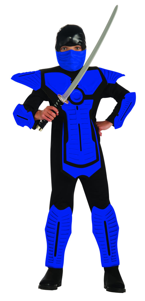 Boys Deluxe Blue Ninja Costume - Rubies Costumes & Accessories - HalloweenCostumes4U.com - Kids Costumes