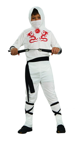 Boys White Ninja Costume - Rubies Costumes & Accessories - HalloweenCostumes4U.com - Kids Costumes