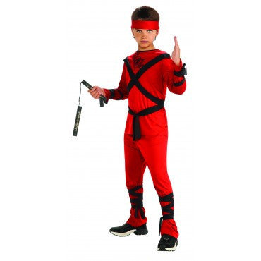 Boys Red Ninja Costume - HalloweenCostumes4U.com - Kids Costumes