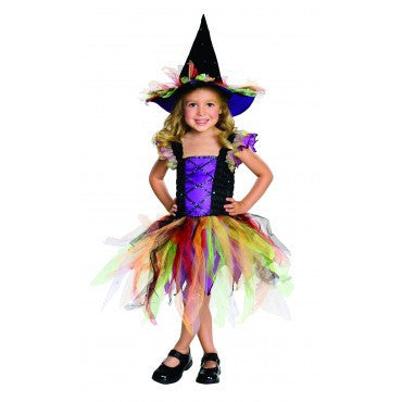 Girls Glitter Witch Costume - HalloweenCostumes4U.com - Kids Costumes
