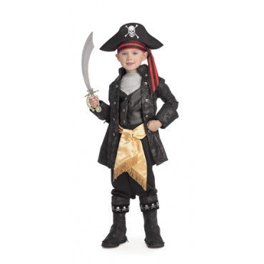 Boys Pirate Captain Black Costume - Rubies Costumes & Accessories - HalloweenCostumes4U.com - Kids Costumes