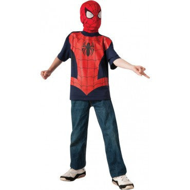 Boys Spider-Man T-Shirt and Mask - Rubies Costumes & Accessories - HalloweenCostumes4U.com - Kids Costumes