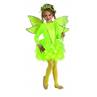 Girls Twinkling Tinkerbell Costume - Rubies Costumes & Accessories - HalloweenCostumes4U.com - Kids Costumes